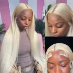 cheveux lisses blonde Olivia perruque
