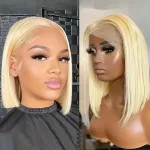 Perruque Mia en cheveux naturels lisses