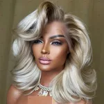 Adelina perruque cheveux naturels ondulés