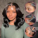 Perruque coupe carrée noire