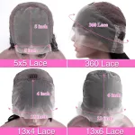 Élégante perruque ondulée noire