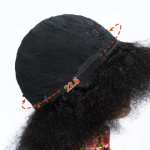 cheveux naturels crépus rouge bordeaux