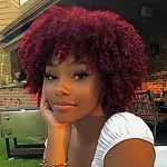 Perruque cheveux naturels afro pixie