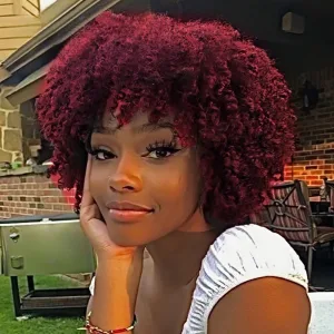 Perruque cheveux naturels afro pixie
