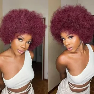 perruque Mia afro rouge